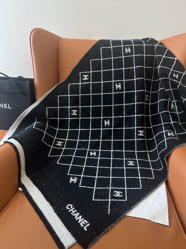 Chanel Scarf 195X70cm 95%绵羊毛5%聚酰胺 E34 (9)