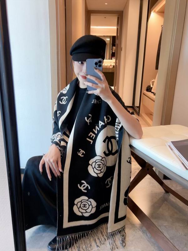 Chanel Scarf 60X170cm 100%顶级羊绒 E25 (5)