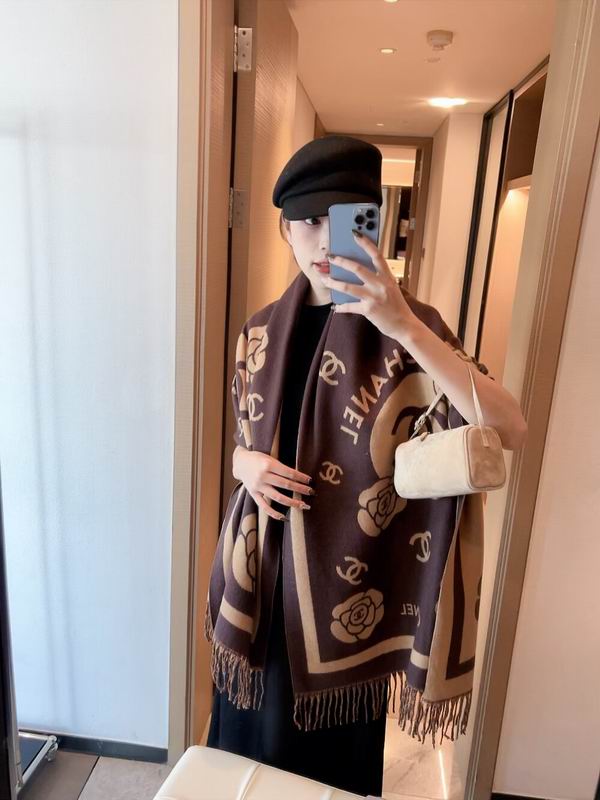 Chanel Scarf 60X170cm 100%顶级羊绒 E25 (8)