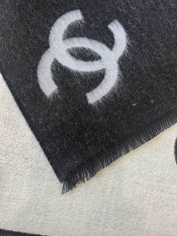 Chanel Scarf 70X200cm 95%绵羊毛5%真丝 E10 (1)