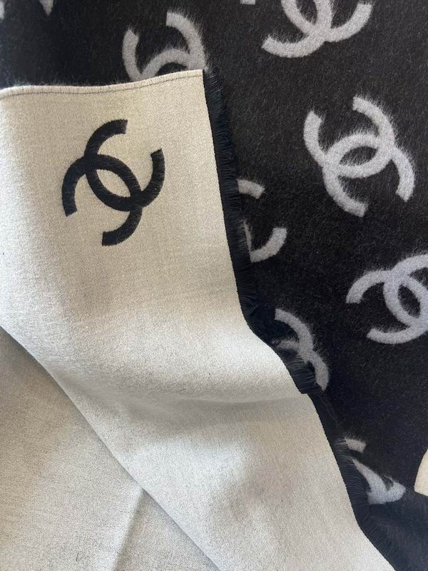 Chanel Scarf 70X200cm 95%绵羊毛5%真丝 E10 (2)