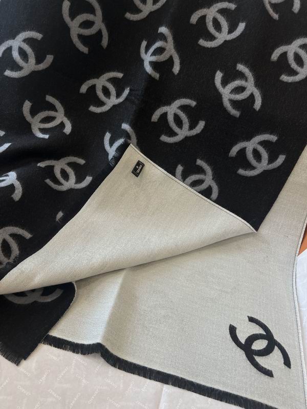 Chanel Scarf 70X200cm 95%绵羊毛5%真丝 E10 (3)