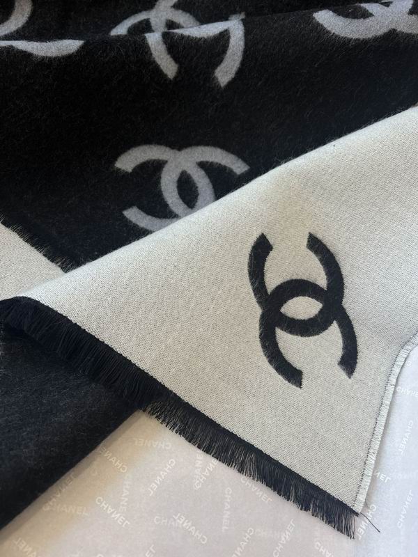 Chanel Scarf 70X200cm 95%绵羊毛5%真丝 E10 (4)