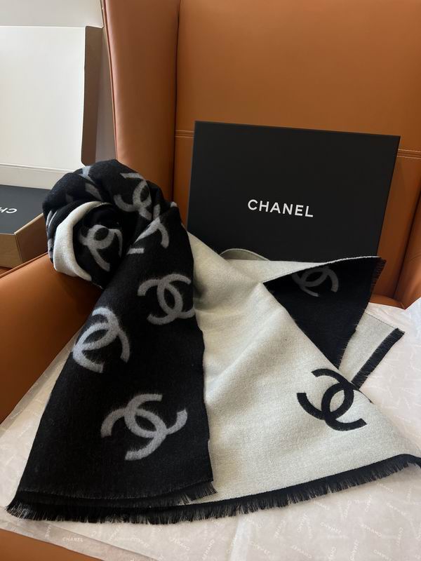 Chanel Scarf 70X200cm 95%绵羊毛5%真丝 E10 (7)
