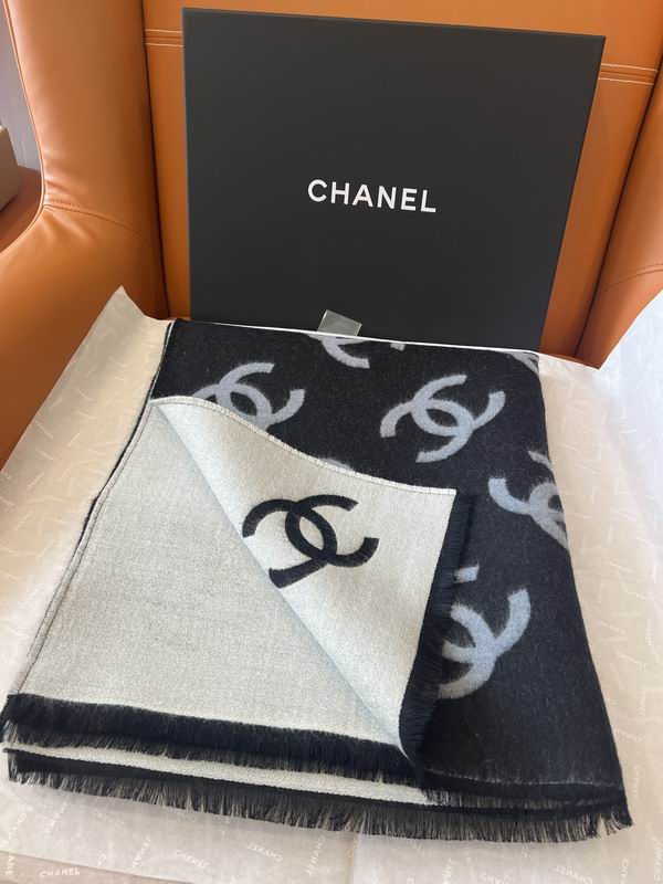 Chanel Scarf 70X200cm 95%绵羊毛5%真丝 E10 (9)