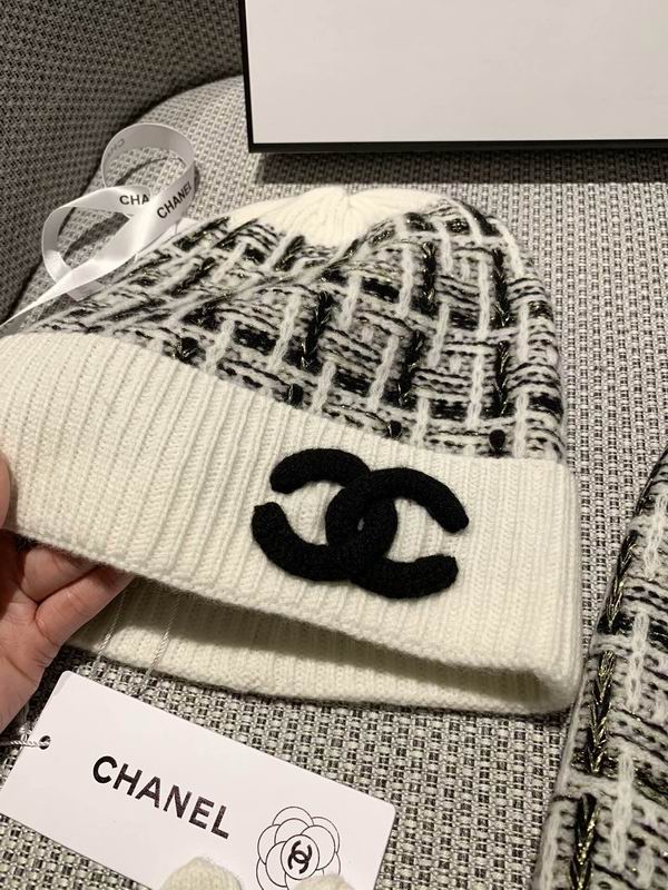 Chanel Scarf Hat Gloves 180X30cm E01 (12)