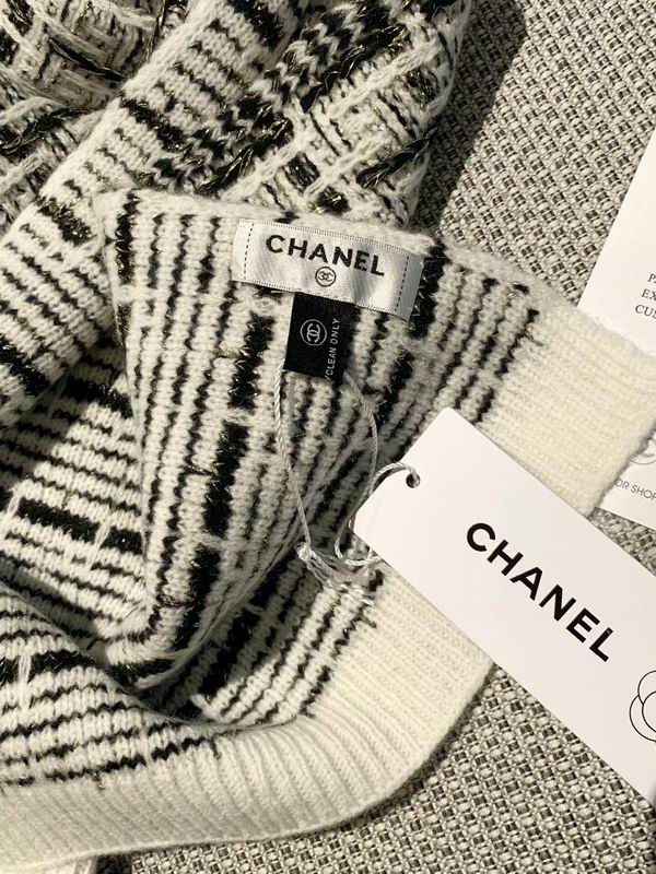 Chanel Scarf Hat Gloves 180X30cm E01 (13)