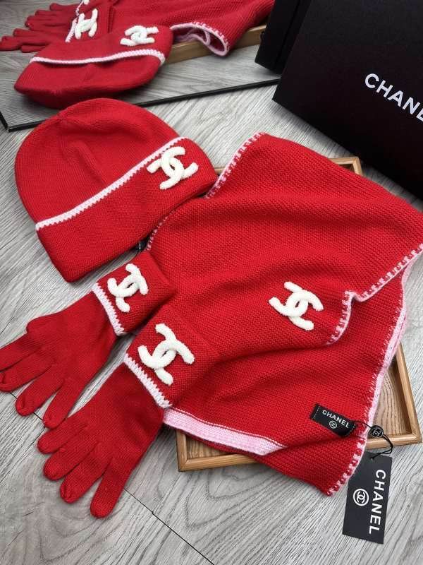 Chanel Scarf Hat Gloves hm (100)