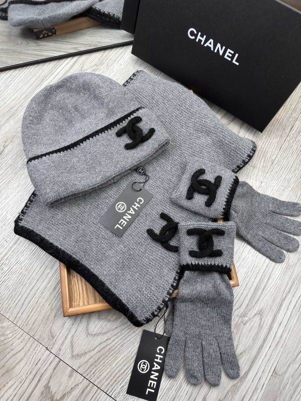 Chanel Scarf Hat Gloves hm (102)