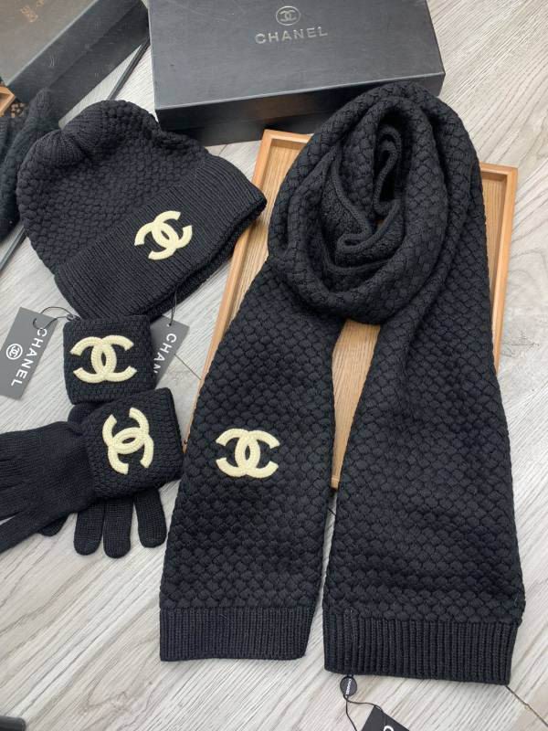 Chanel Scarf Hat Gloves hm (110)