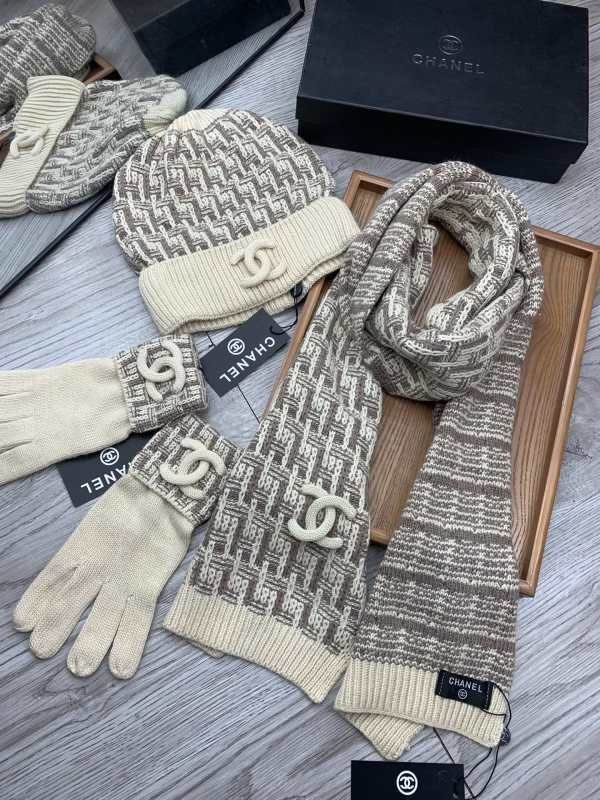 Chanel Scarf Hat Gloves hm (115)