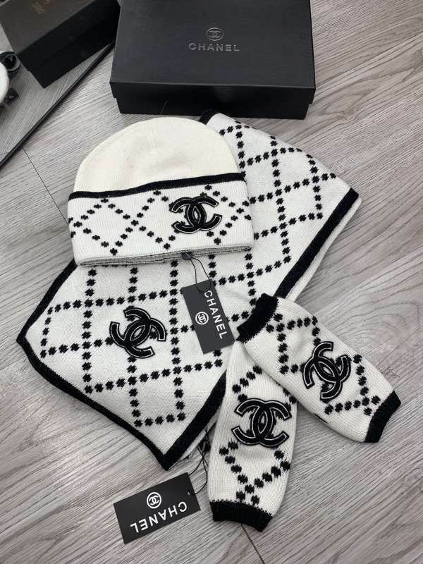 Chanel Scarf Hat Gloves hm (135)