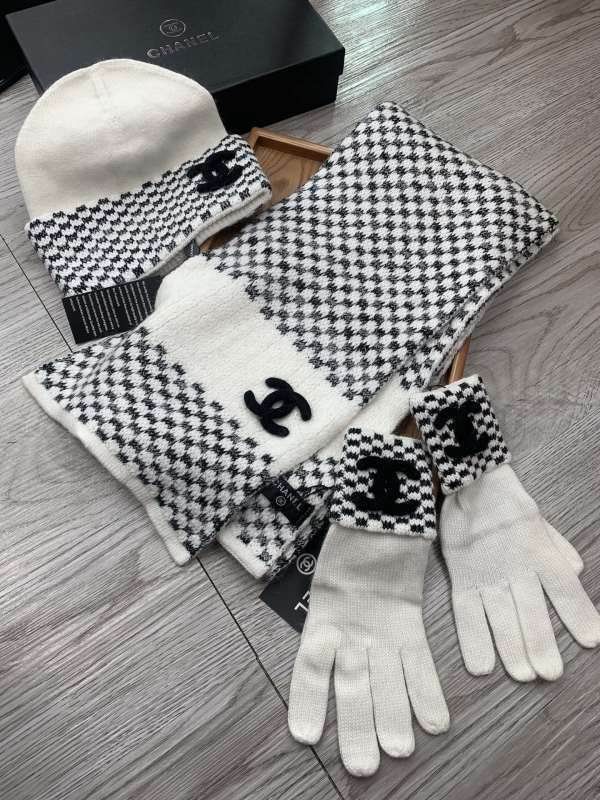 Chanel Scarf Hat Gloves hm (140)