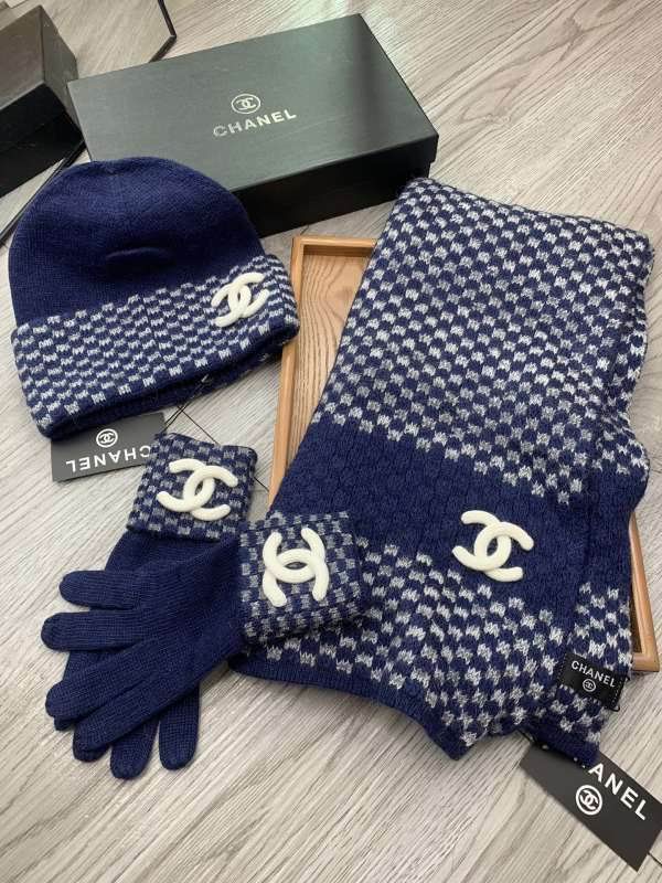 Chanel Scarf Hat Gloves hm (142)