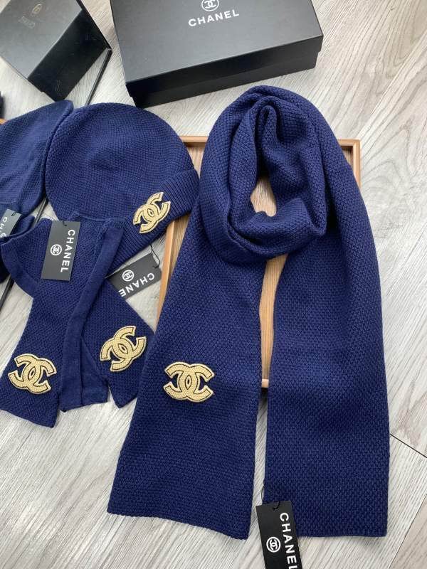 Chanel Scarf Hat Gloves hm (152)