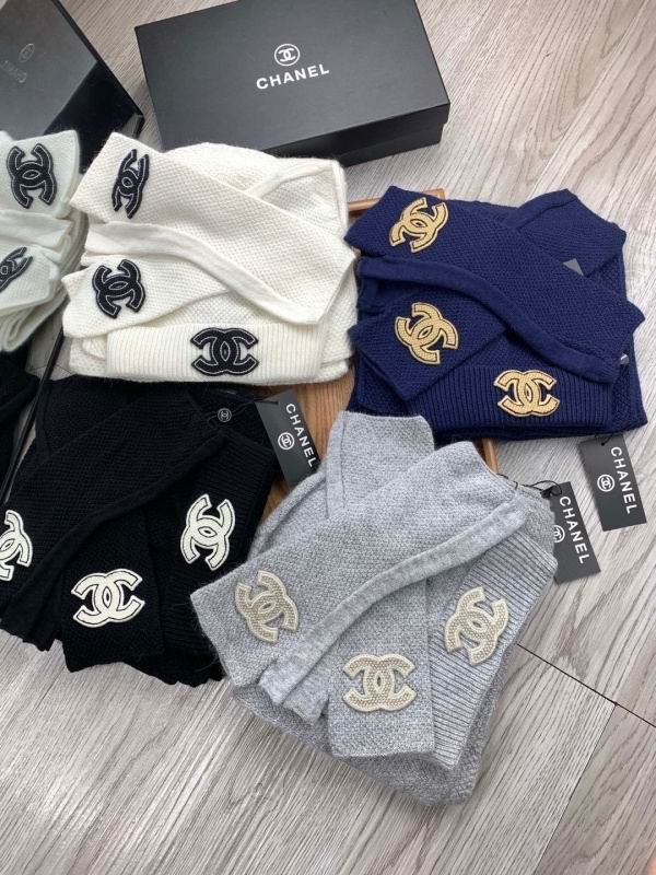 Chanel Scarf Hat Gloves hm (156)