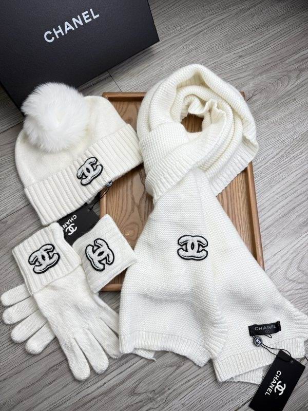 Chanel Scarf Hat Gloves hm (157)