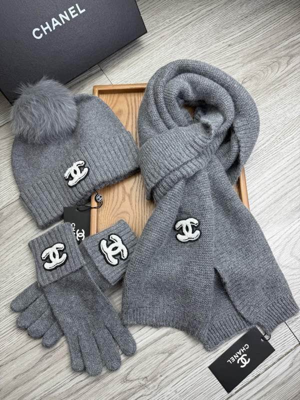 Chanel Scarf Hat Gloves hm (159)