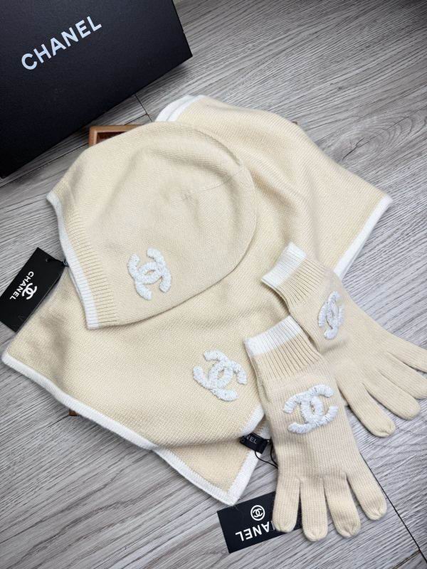 Chanel Scarf Hat Gloves hm (16)