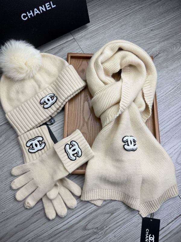 Chanel Scarf Hat Gloves hm (161)