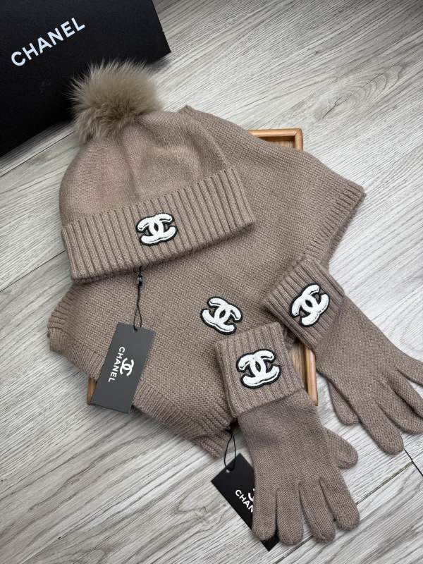 Chanel Scarf Hat Gloves hm (164)