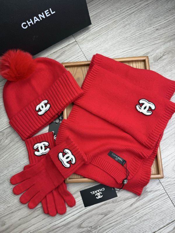 Chanel Scarf Hat Gloves hm (166)