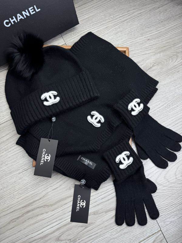 Chanel Scarf Hat Gloves hm (168)
