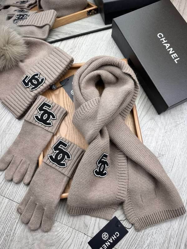 Chanel Scarf Hat Gloves hm (170)