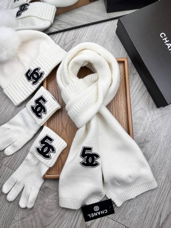 Chanel Scarf Hat Gloves hm (176)
