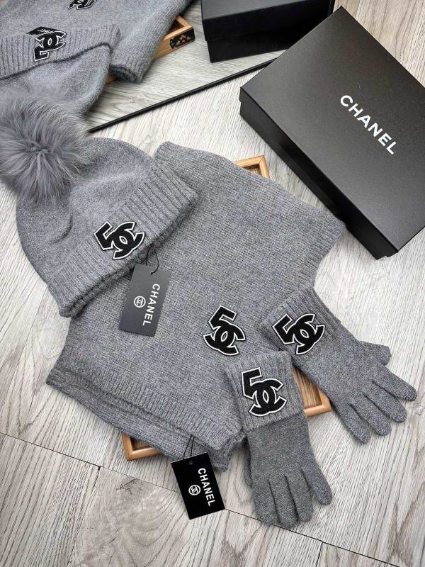 Chanel Scarf Hat Gloves hm (179)
