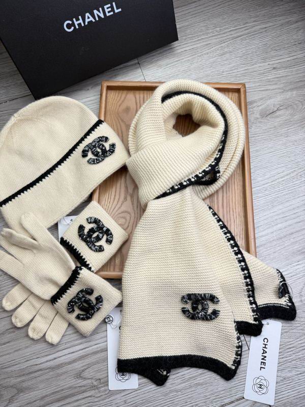 Chanel Scarf Hat Gloves hm (18)