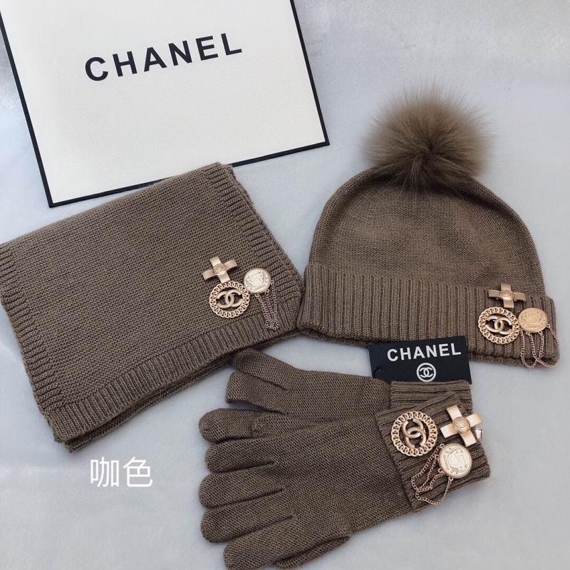 Chanel Scarf Hat Gloves hm (183)