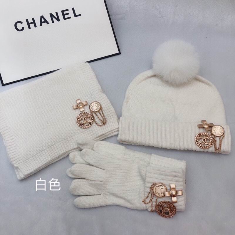 Chanel Scarf Hat Gloves hm (184)