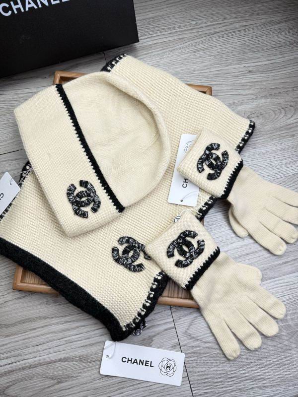 Chanel Scarf Hat Gloves hm (19)