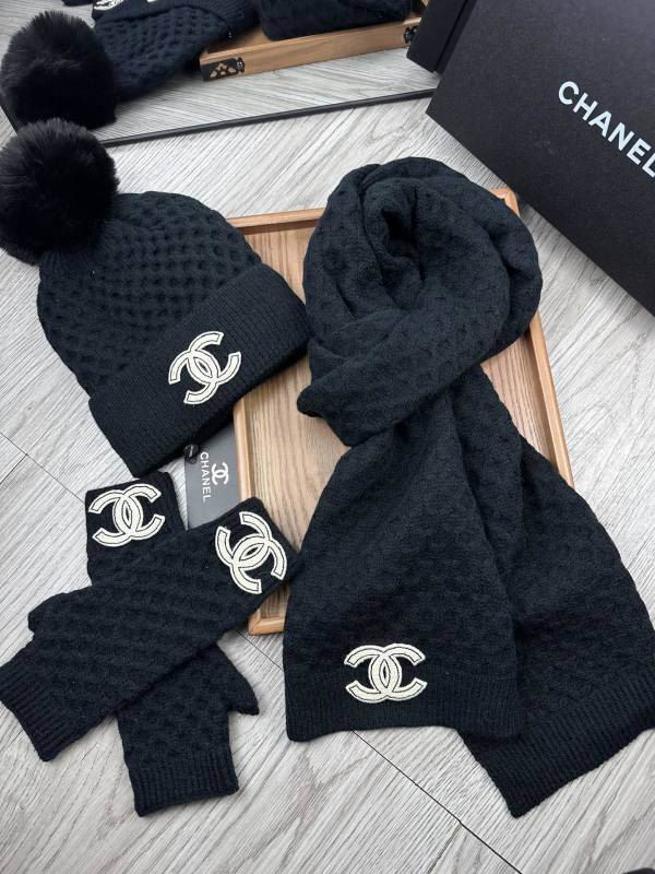 Chanel Scarf Hat Gloves hm (2)