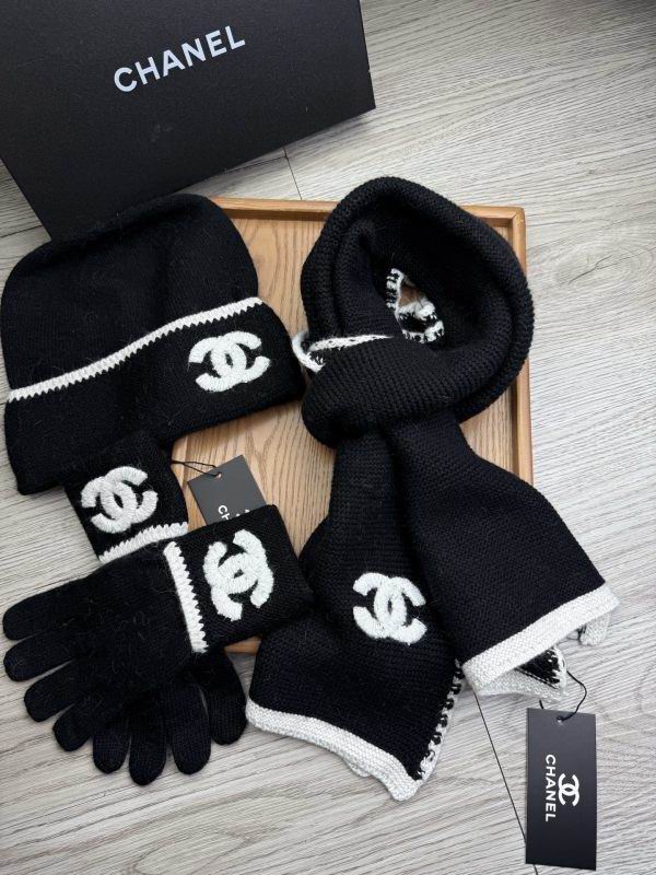 Chanel Scarf Hat Gloves hm (20)
