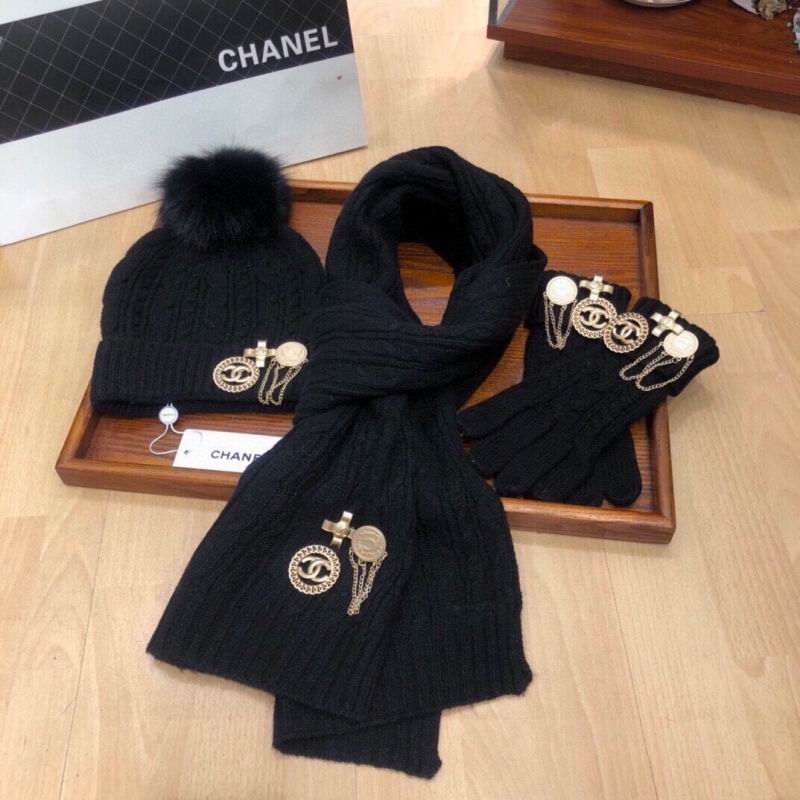 Chanel Scarf Hat Gloves hm (200)