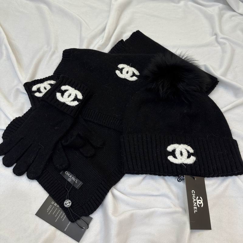 Chanel Scarf Hat Gloves hm (207)