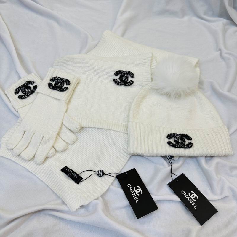 Chanel Scarf Hat Gloves hm (209)