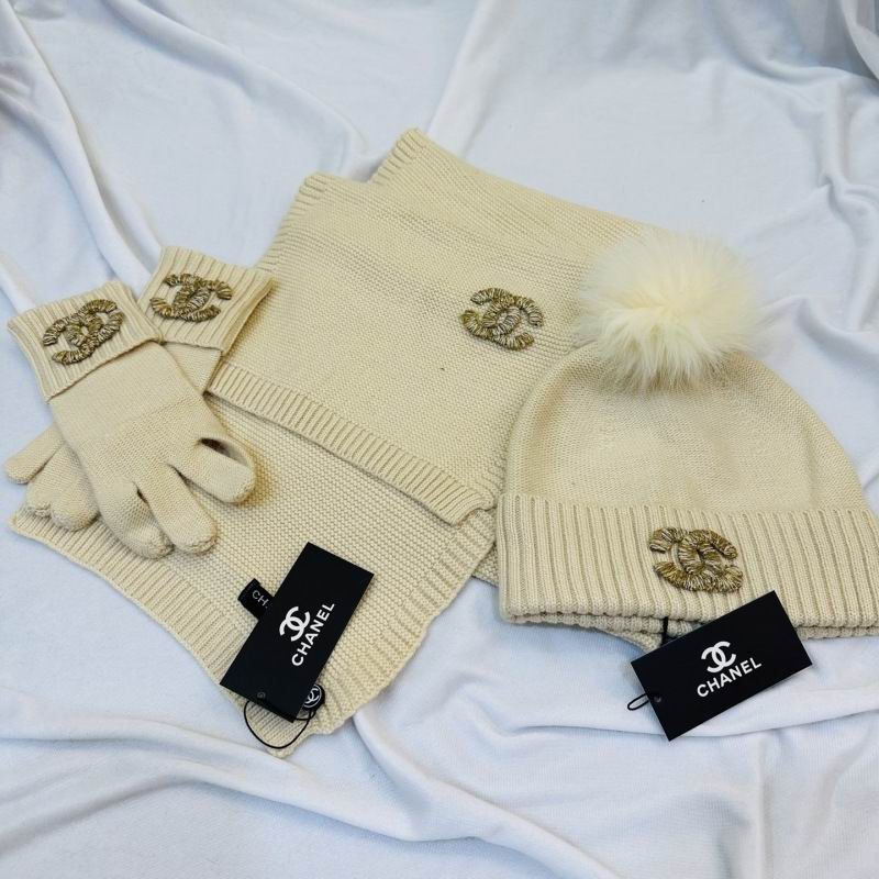 Chanel Scarf Hat Gloves hm (210)