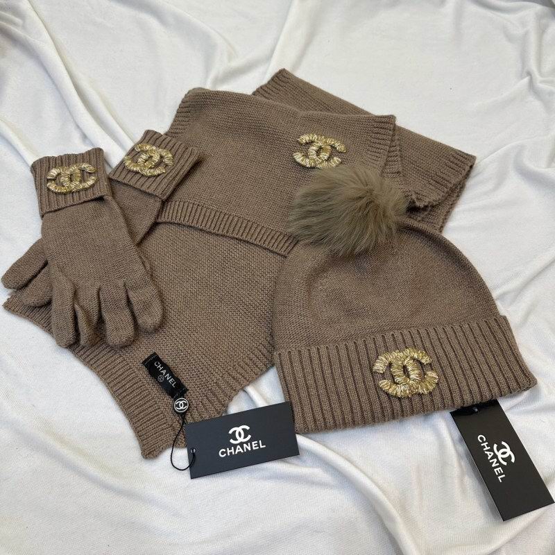 Chanel Scarf Hat Gloves hm (211)