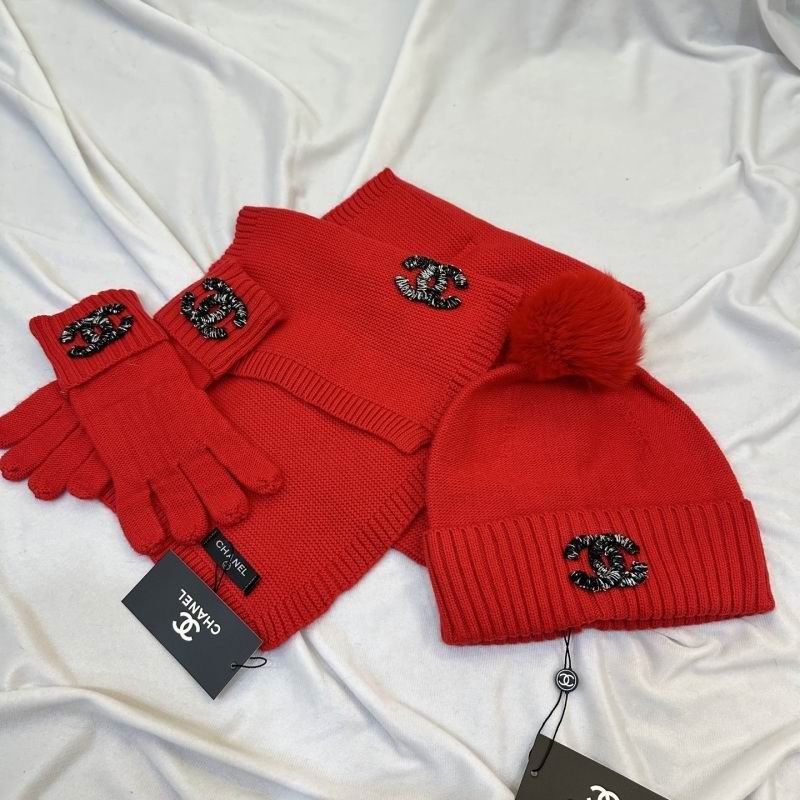 Chanel Scarf Hat Gloves hm (212)
