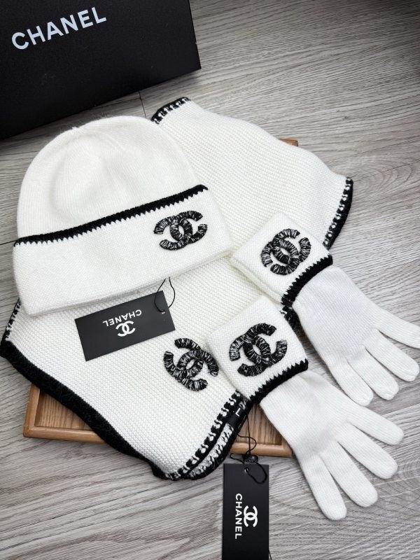 Chanel Scarf Hat Gloves hm (23)