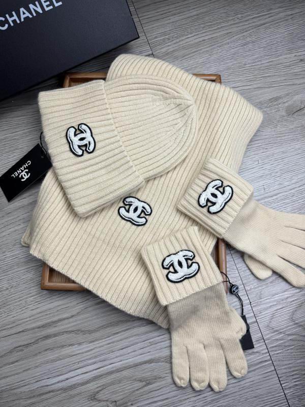 Chanel Scarf Hat Gloves hm (28)