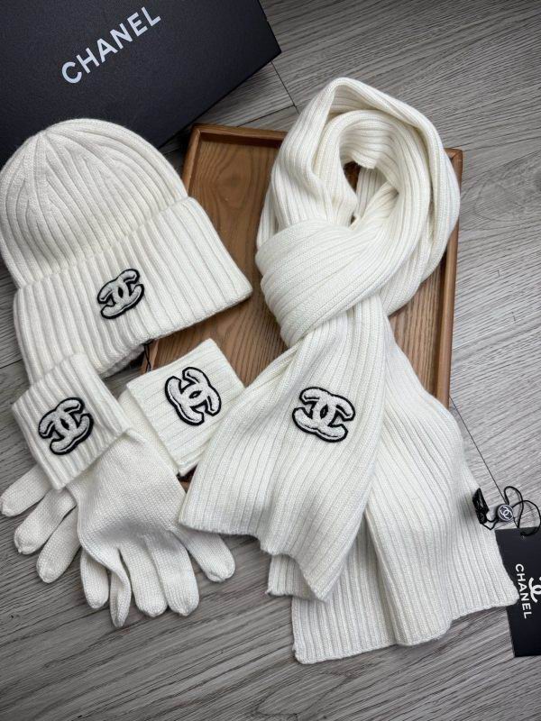 Chanel Scarf Hat Gloves hm (29)