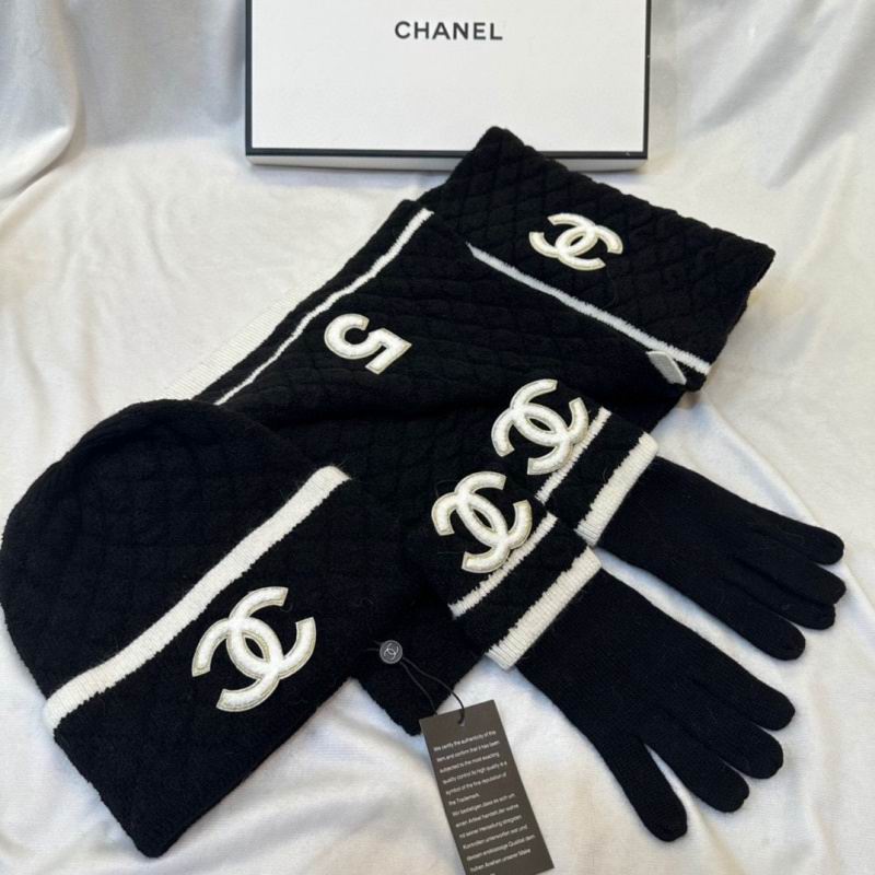Chanel Scarf Hat Gloves hm (3)