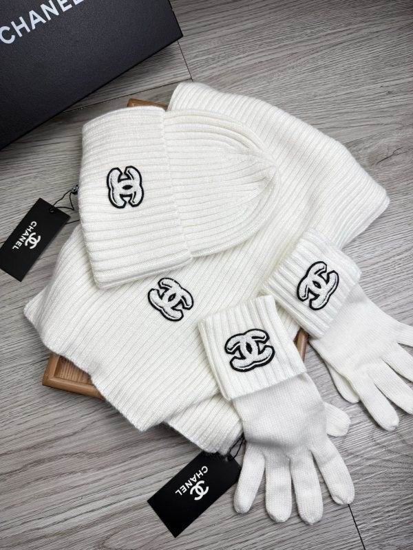 Chanel Scarf Hat Gloves hm (30)