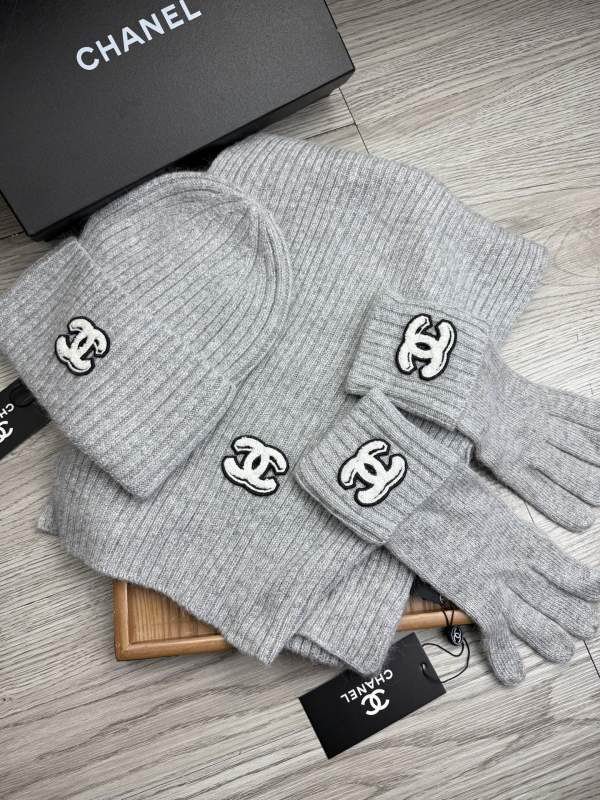 Chanel Scarf Hat Gloves hm (32)