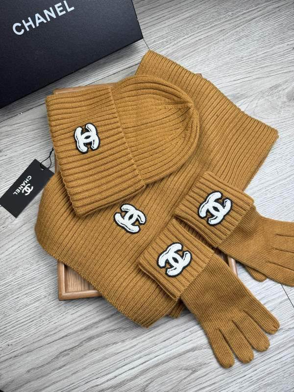 Chanel Scarf Hat Gloves hm (34)