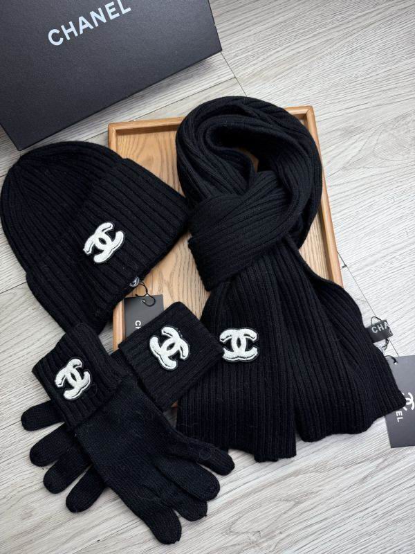 Chanel Scarf Hat Gloves hm (35)